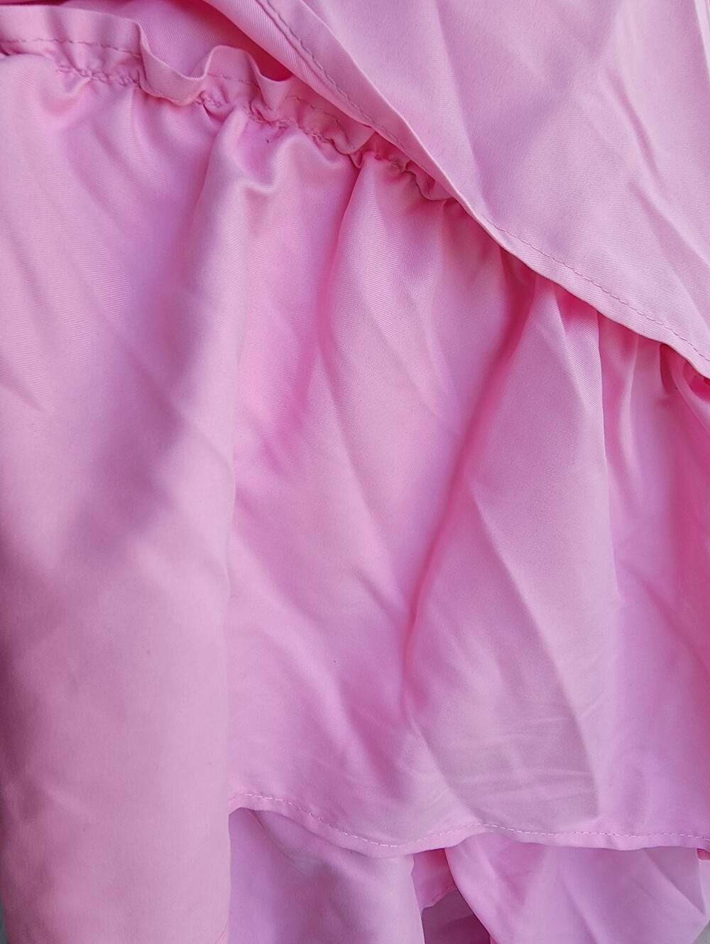 Pink Ruffled Window Curtain Panel-Handmade-New - Picture 6 of 9